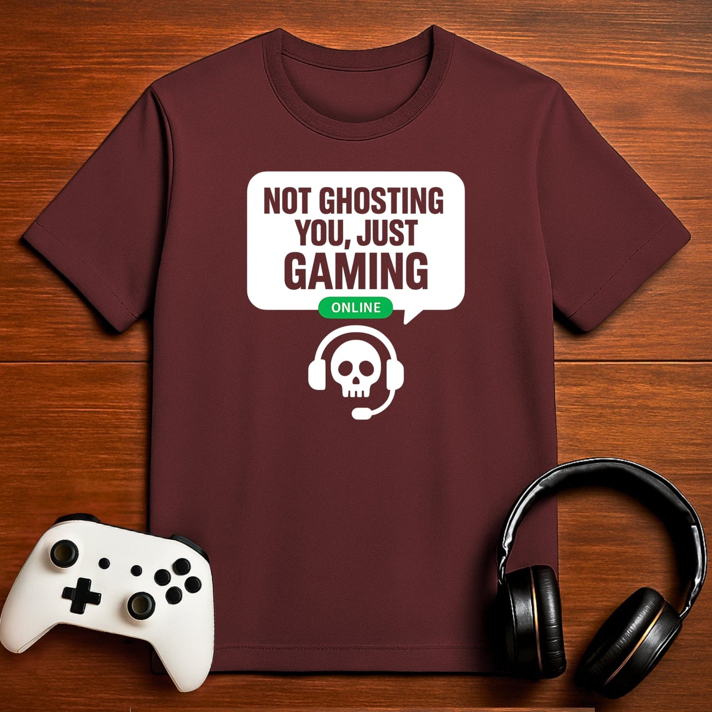 T-Shirt Maroon / S Gaming Mode > Social Mode T-shirt