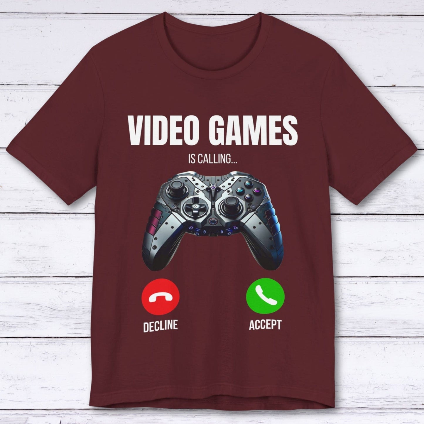 T-Shirt Maroon / S Gaming: On the Other Line T-shirt