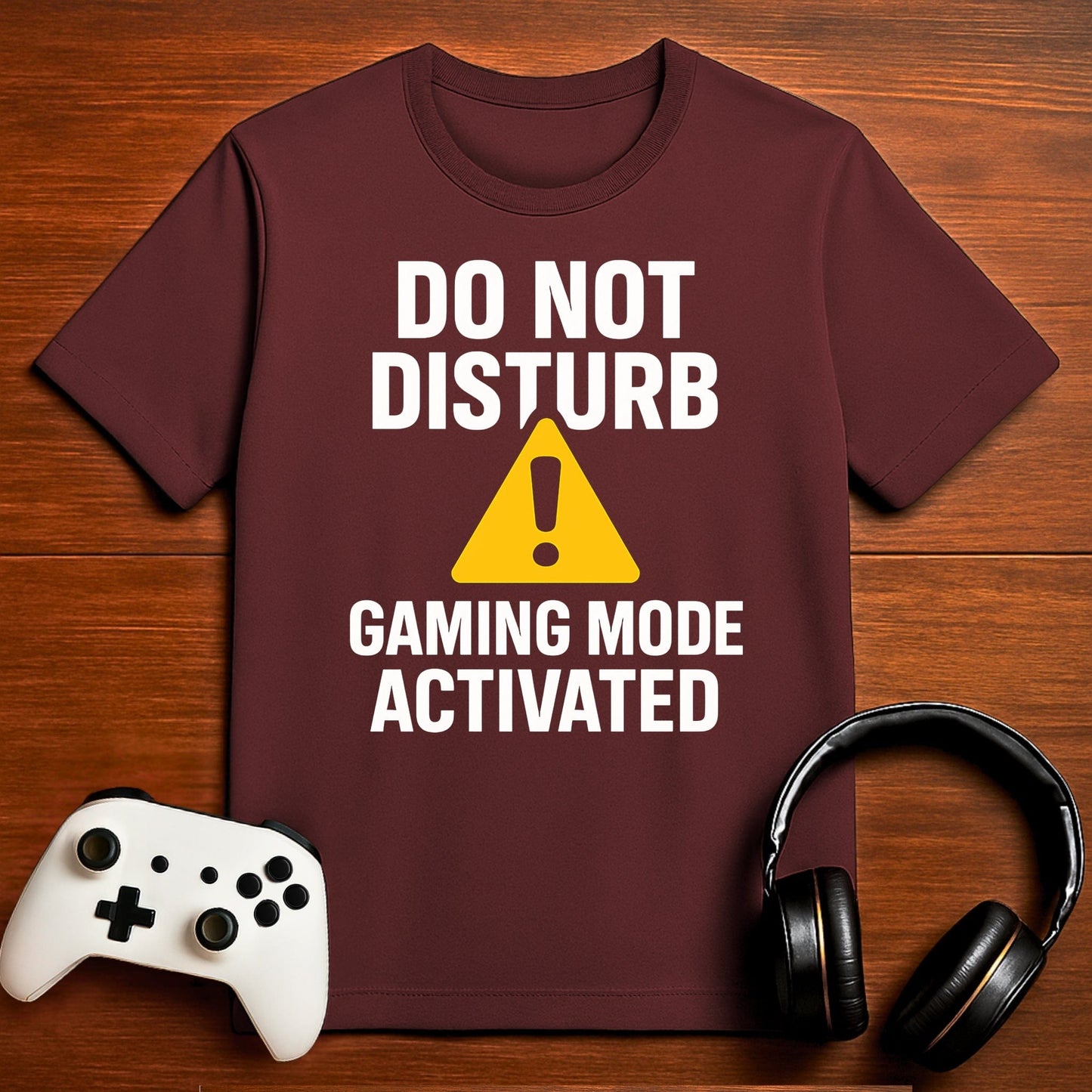 T-Shirt Maroon / S Gaming Zone: No Interruptions T-shirt