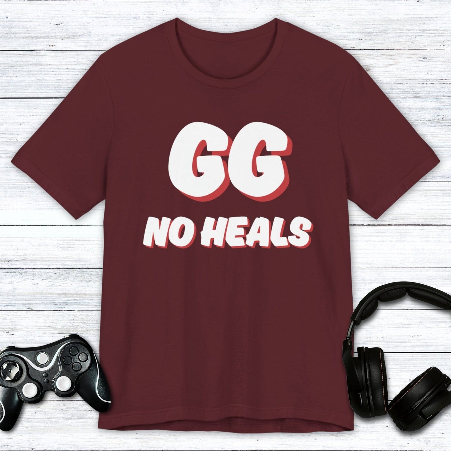 T-Shirt Maroon / S GG No Heals T-shirt