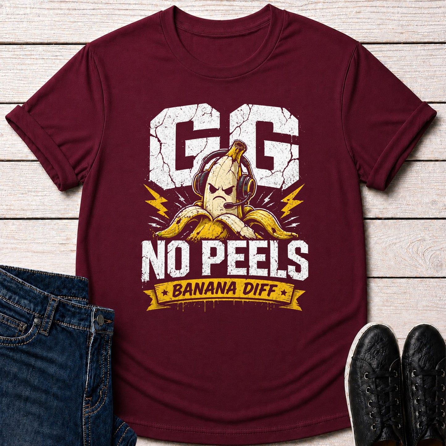 T-Shirt Maroon / S GG No Peels T-shirt