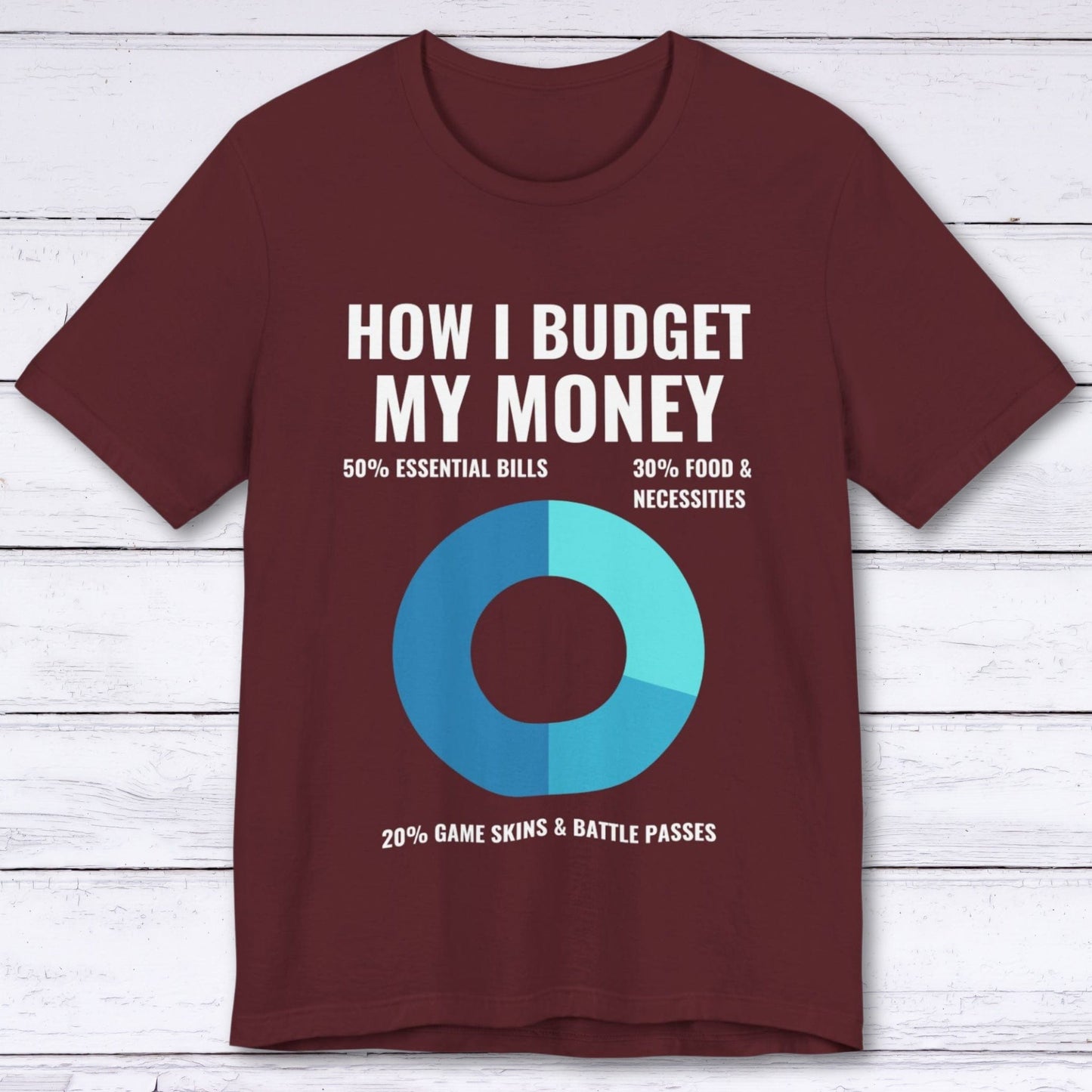 T-Shirt Maroon / S How I Budget My Money T-shirt