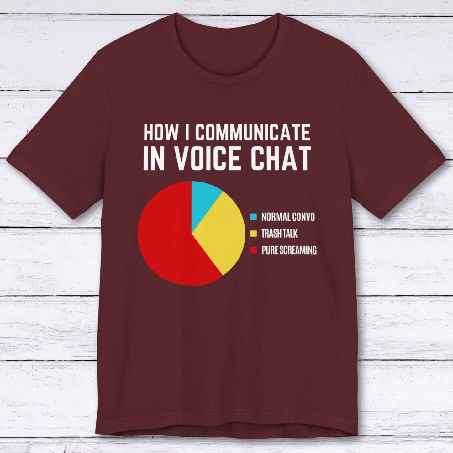 T-Shirt Maroon / S How I Communicate In Voice Chat T-shirt