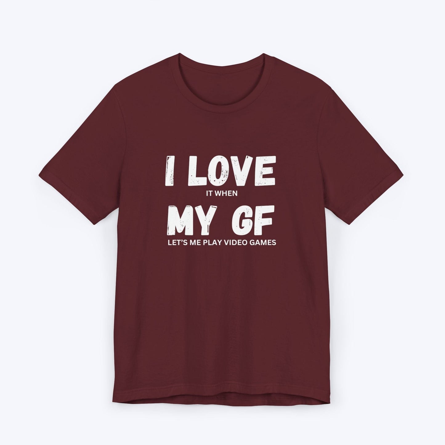 T-Shirt Maroon / S I Love My Girlfriend (Gamer) T-shirt