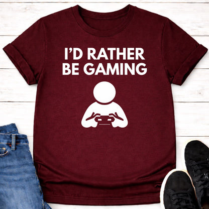 T-Shirt Maroon / S I Prefer Gaming T-shirt