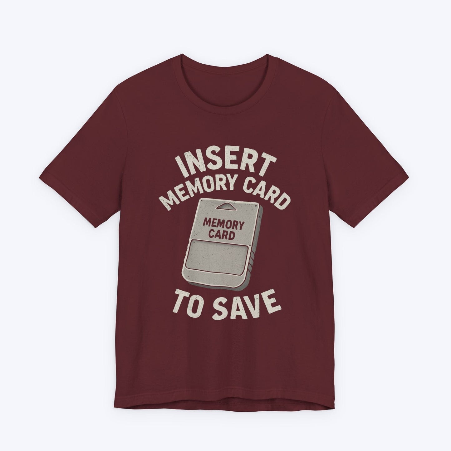 T-Shirt Maroon / S Insert Memory Card to Save T-shirt