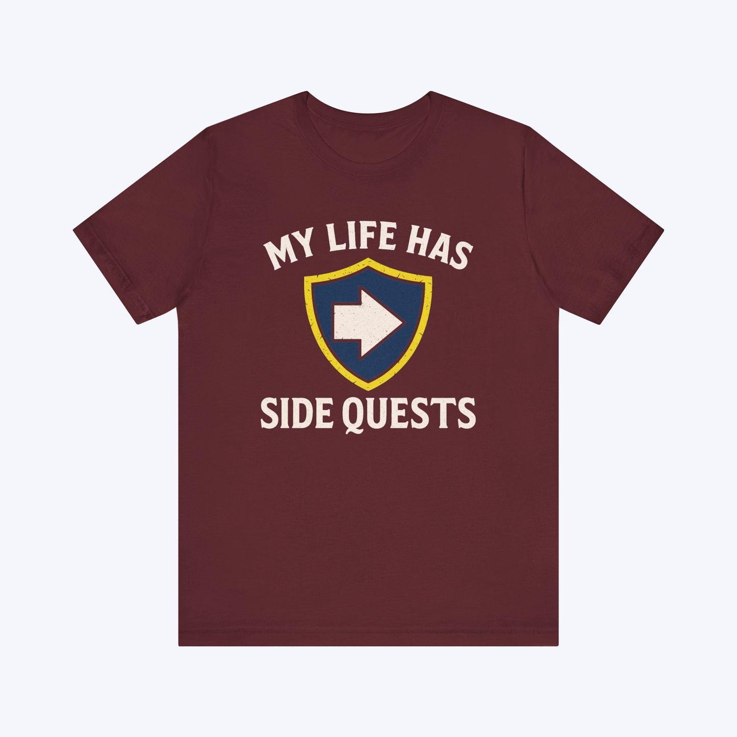 T-Shirt Maroon / S IRL Side Quests T-shirt
