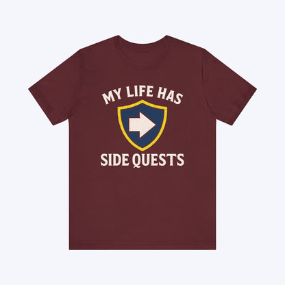 T-Shirt Maroon / S IRL Side Quests T-shirt
