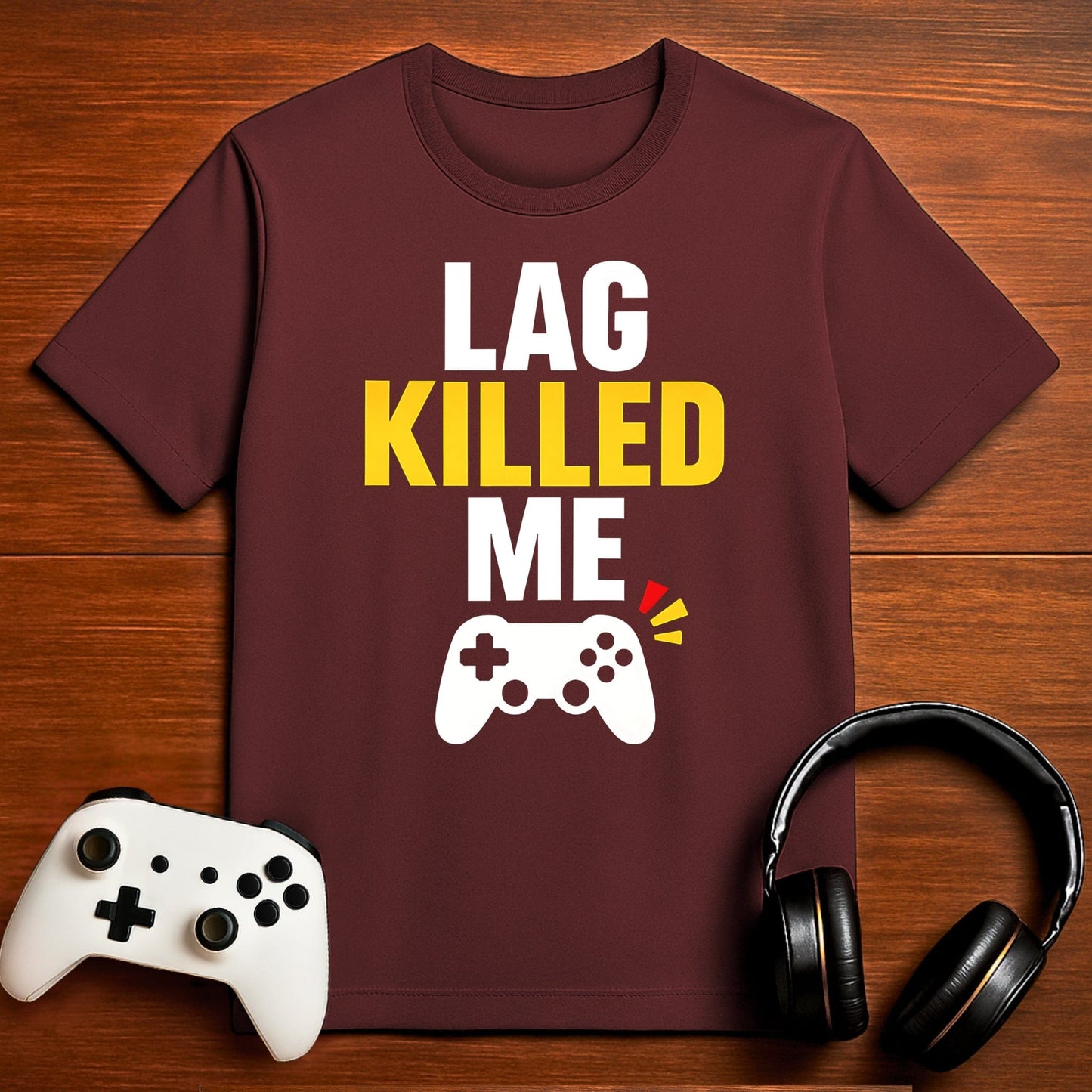 T-Shirt Maroon / S It Was Lag Not Me T-shirt