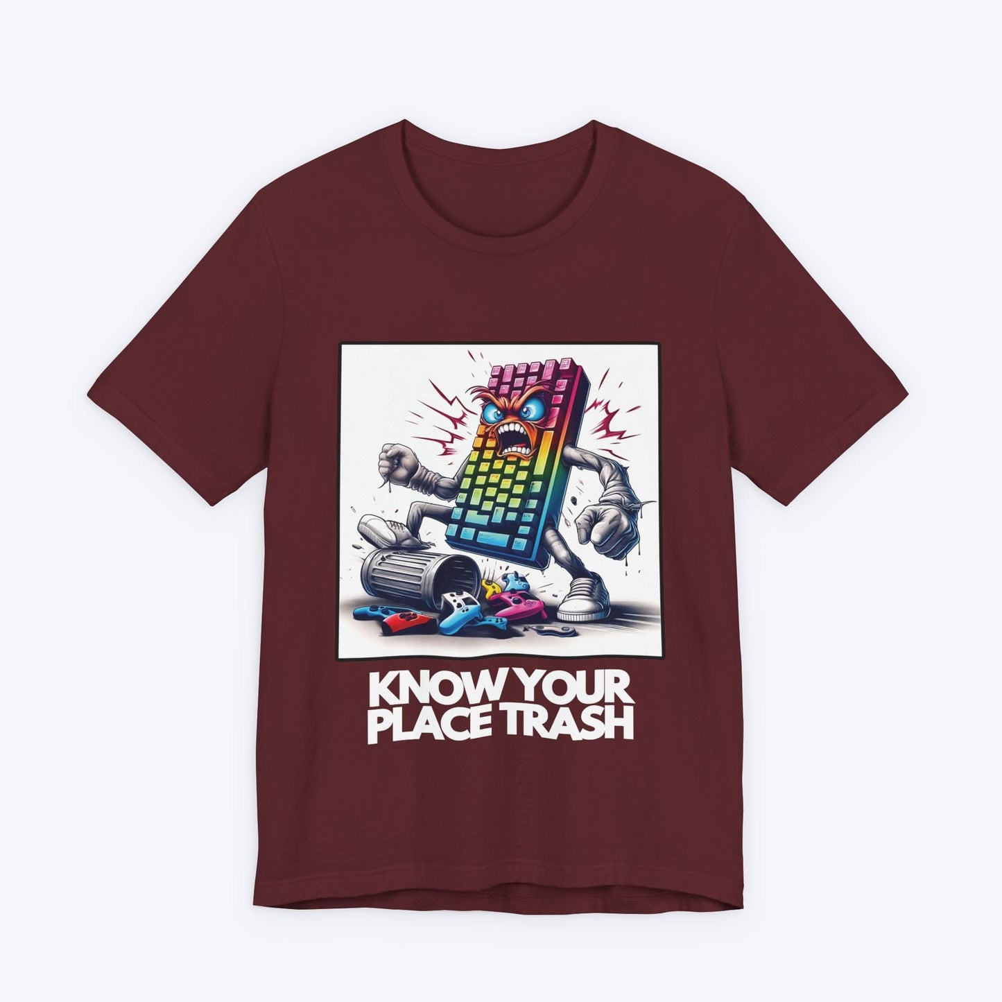 T-Shirt Maroon / S Know Your Place Gamer T-shirt