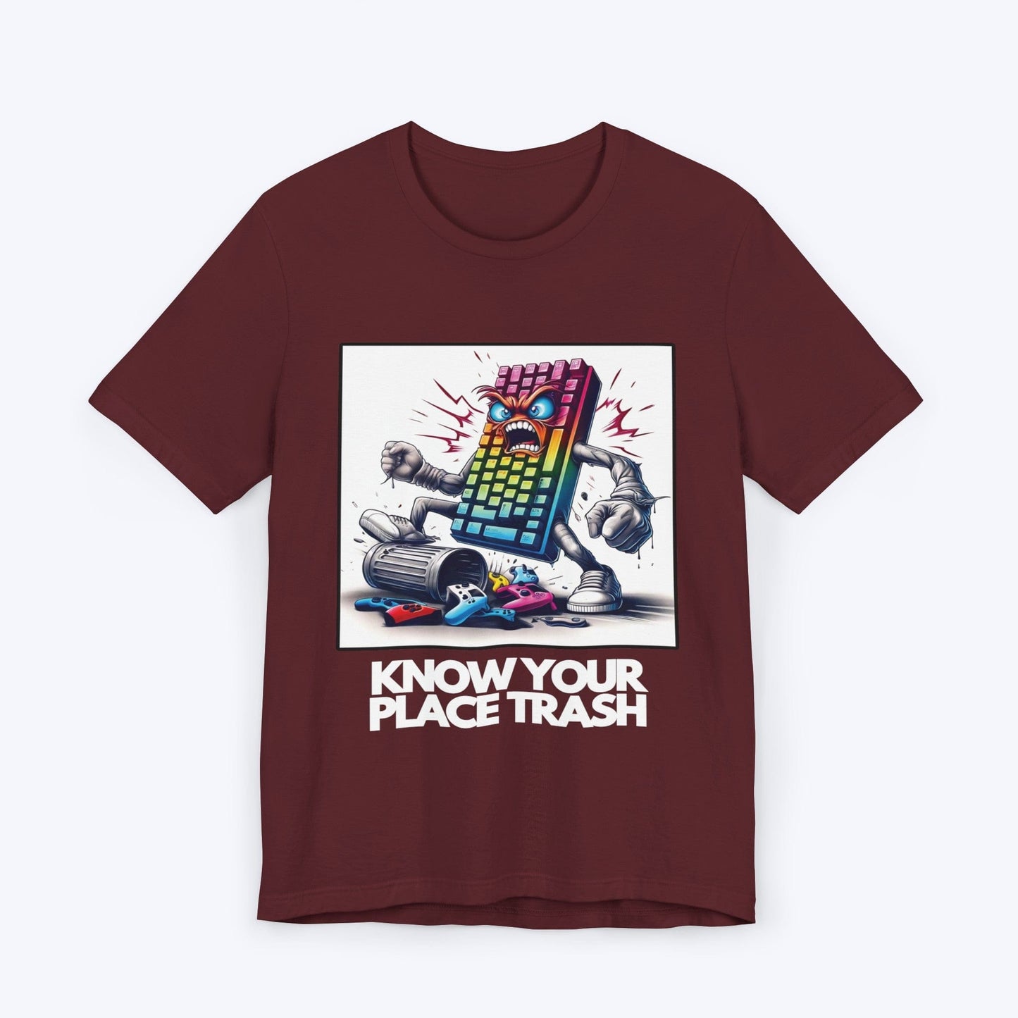 T-Shirt Maroon / S Know Your Place Gamer T-shirt