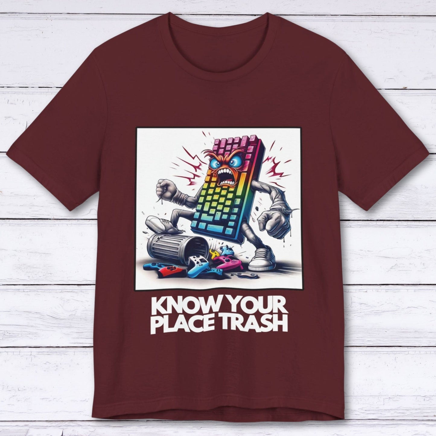 T-Shirt Maroon / S Know Your Place Gamer T-shirt