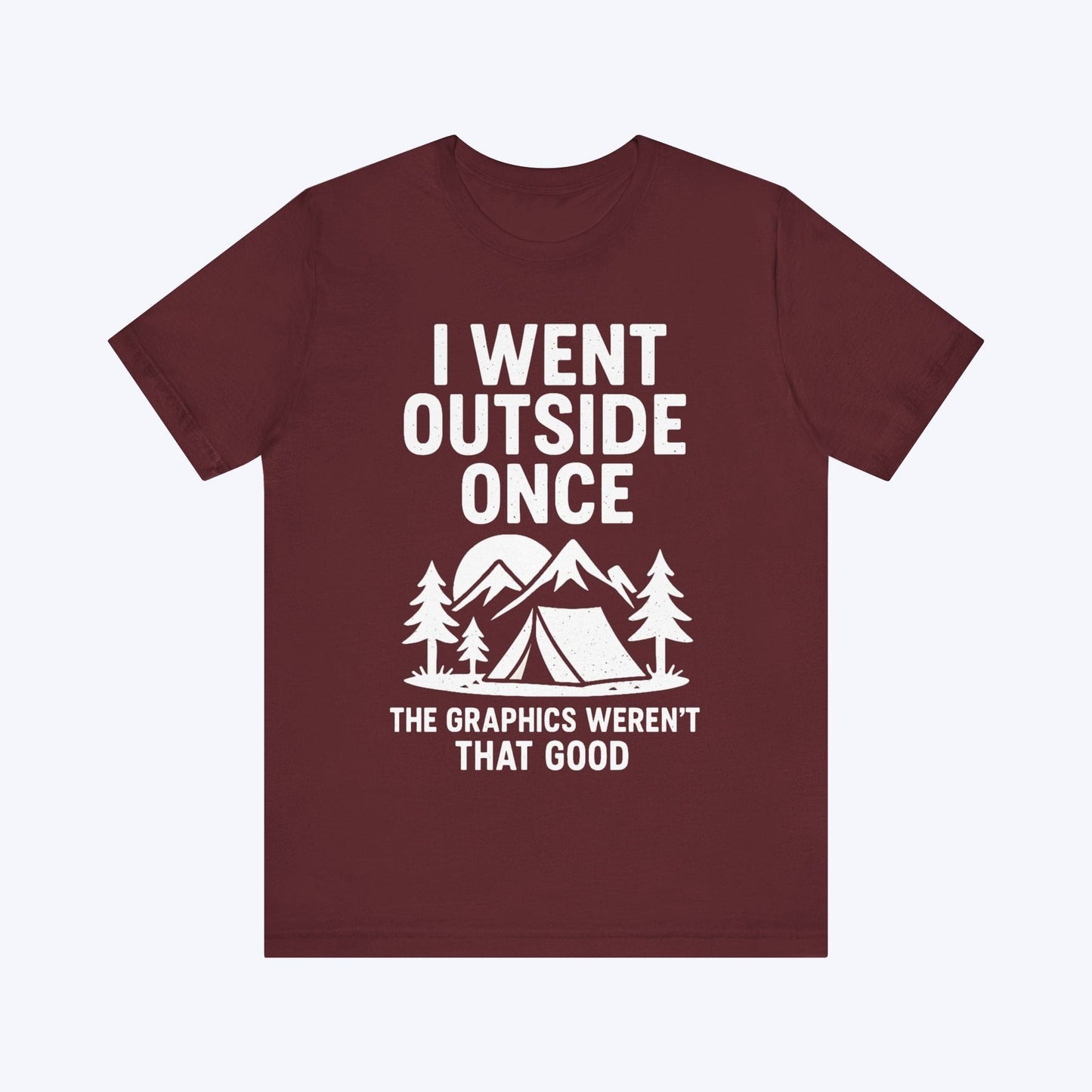 T-Shirt Maroon / S Lag Outside – Retro Gamer T-shirt