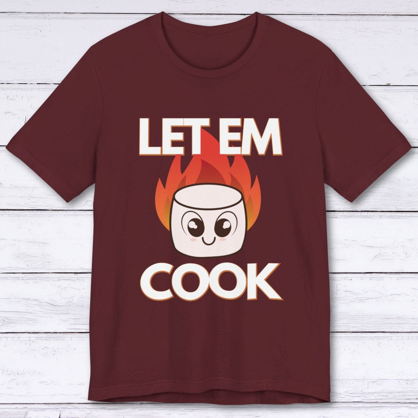 T-Shirt Maroon / S Let Em Cook Gamer T-shirt