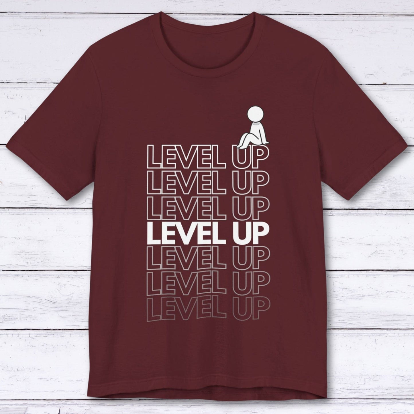 T-Shirt Maroon / S Level Up Gamer T-shirt