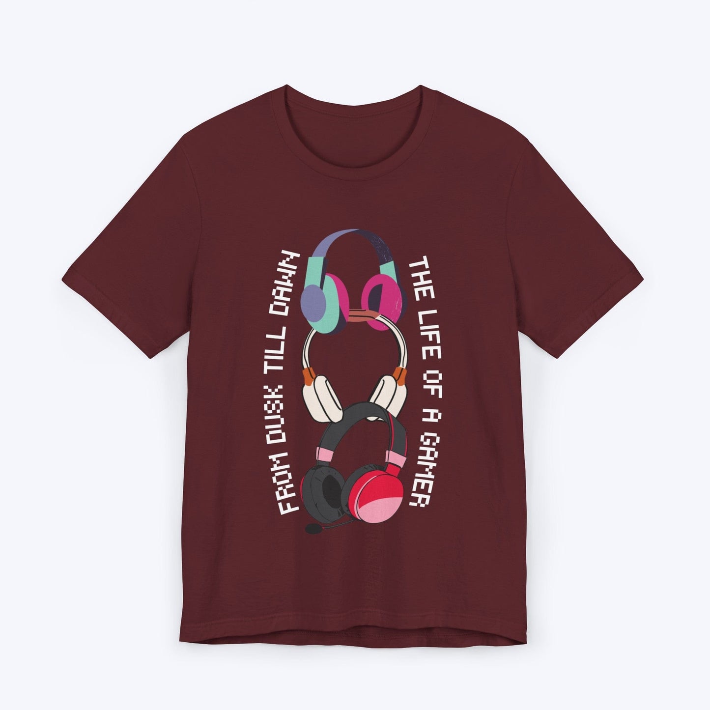 T-Shirt Maroon / S Life of a Gamer (Headset) T-shirt