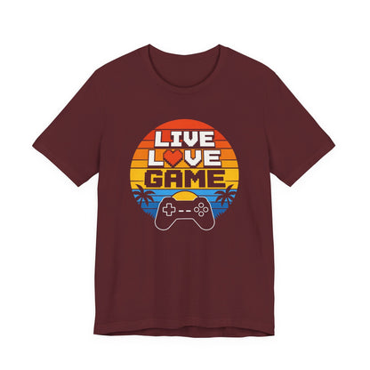T-Shirt Maroon / S Live Love Game T-shirt