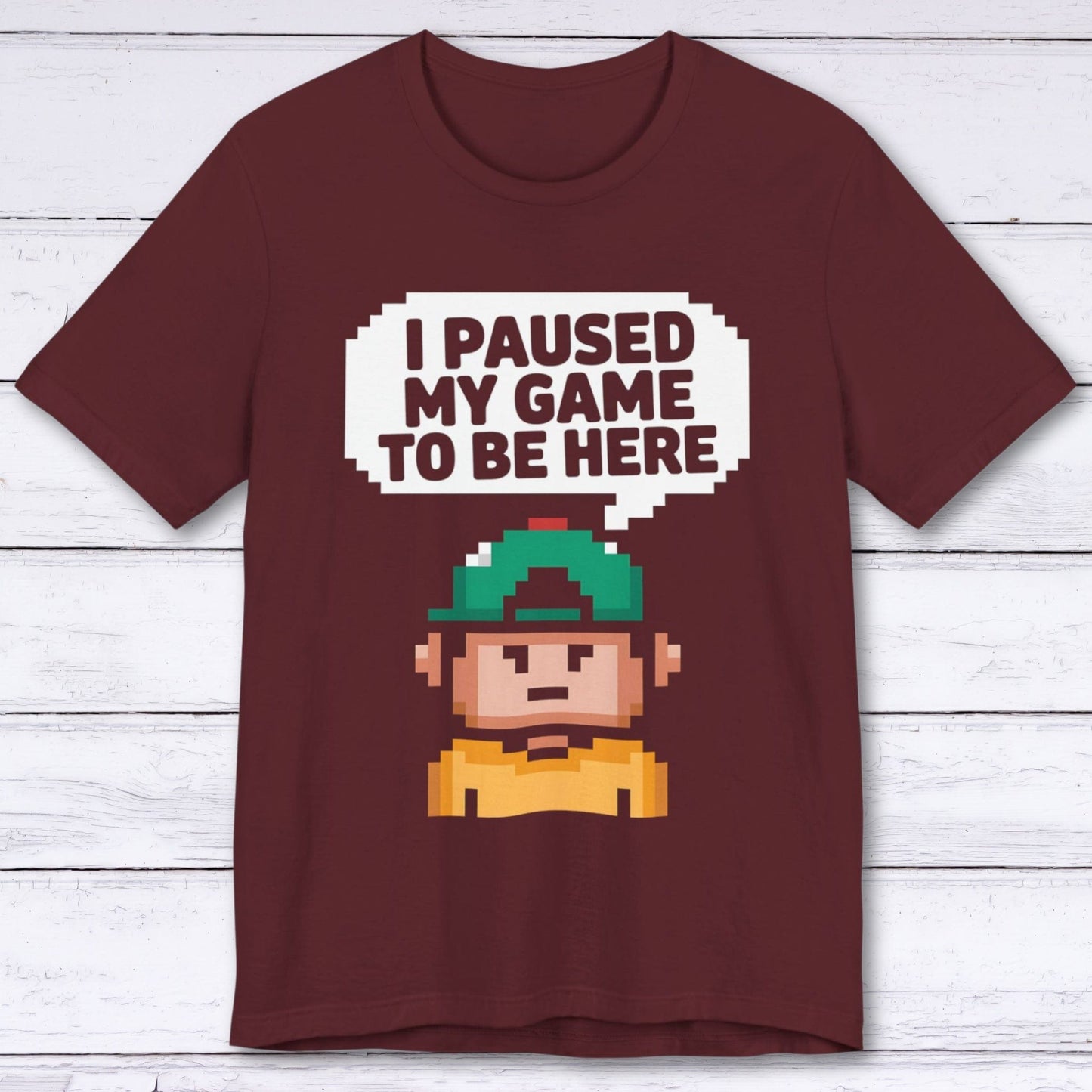 T-Shirt Maroon / S My Game is Waiting T-shirt