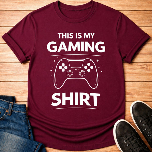 T-Shirt Maroon / S My Gaming Shirt T-shirt