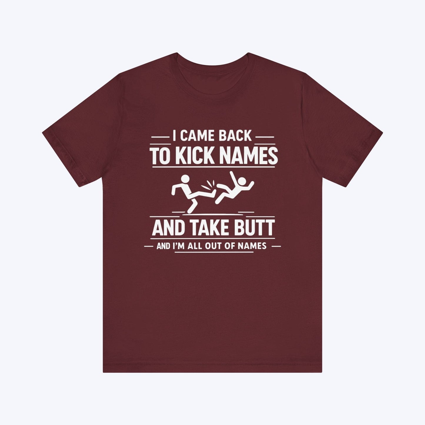 T-Shirt Maroon / S Name Kicker T-shirt