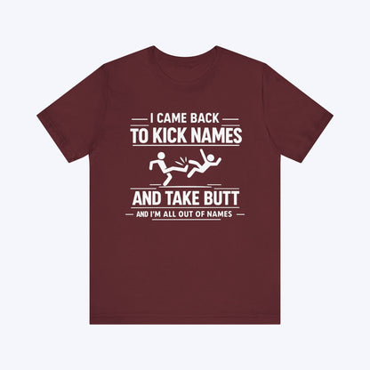 T-Shirt Maroon / S Name Kicker T-shirt