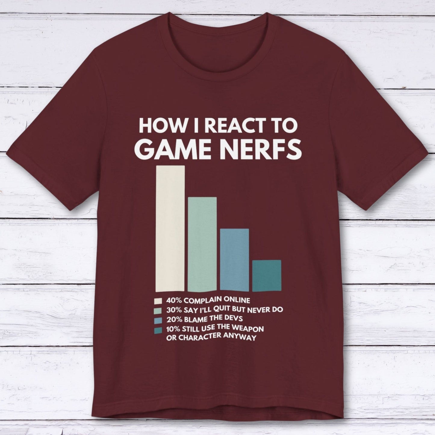 T-Shirt Maroon / S Nerfed and Annoyed T-shirt