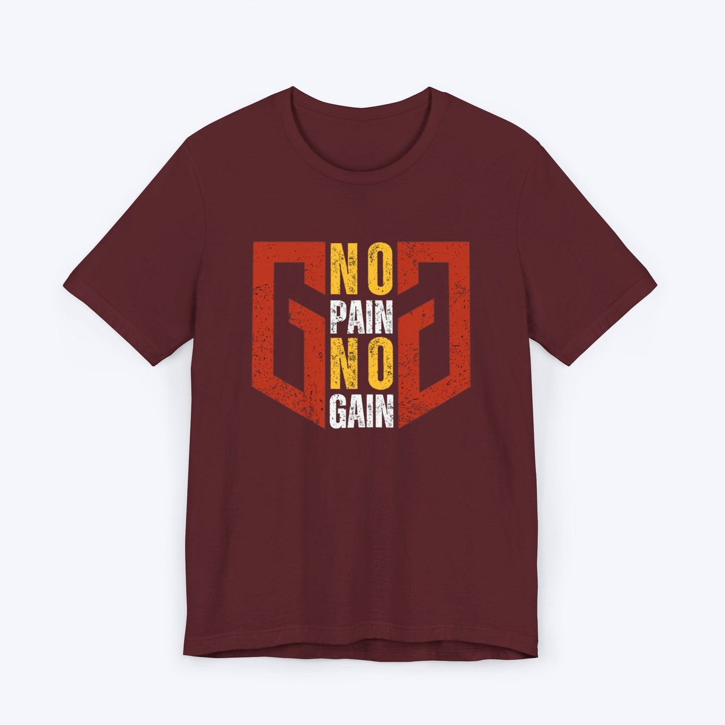 T-Shirt Maroon / S No Pain, No Gain "GG" T-shirt