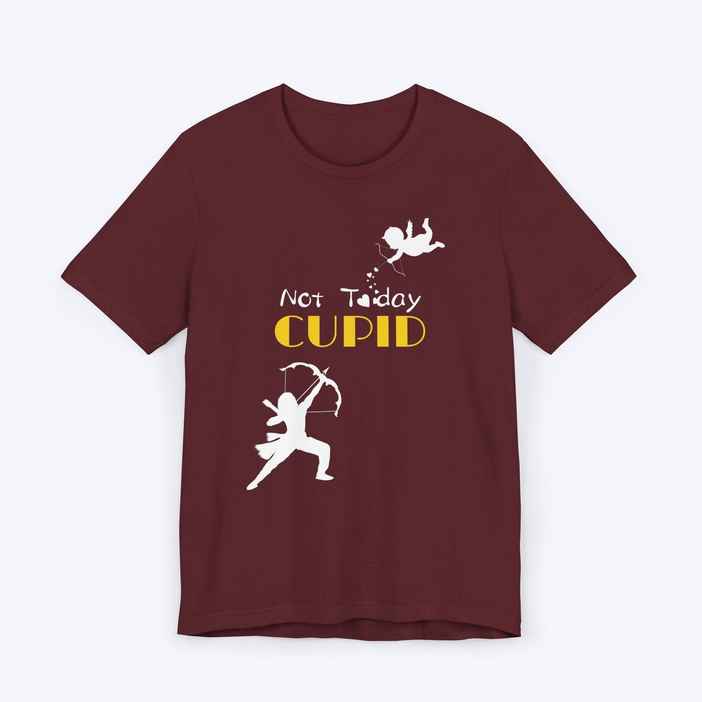 T-Shirt Maroon / S Not Today Cupid T-shirt