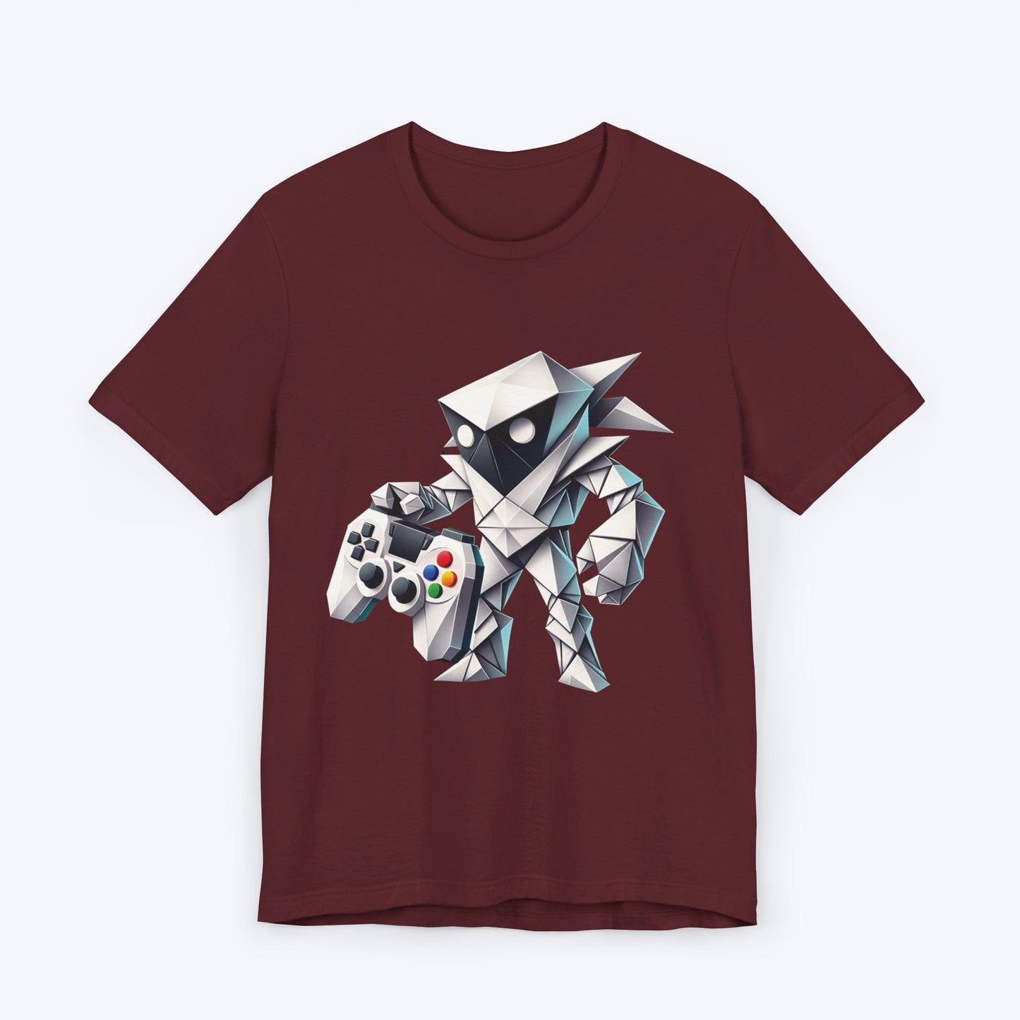 T-Shirt Maroon / S Origami Ninja Gamer T-shirt