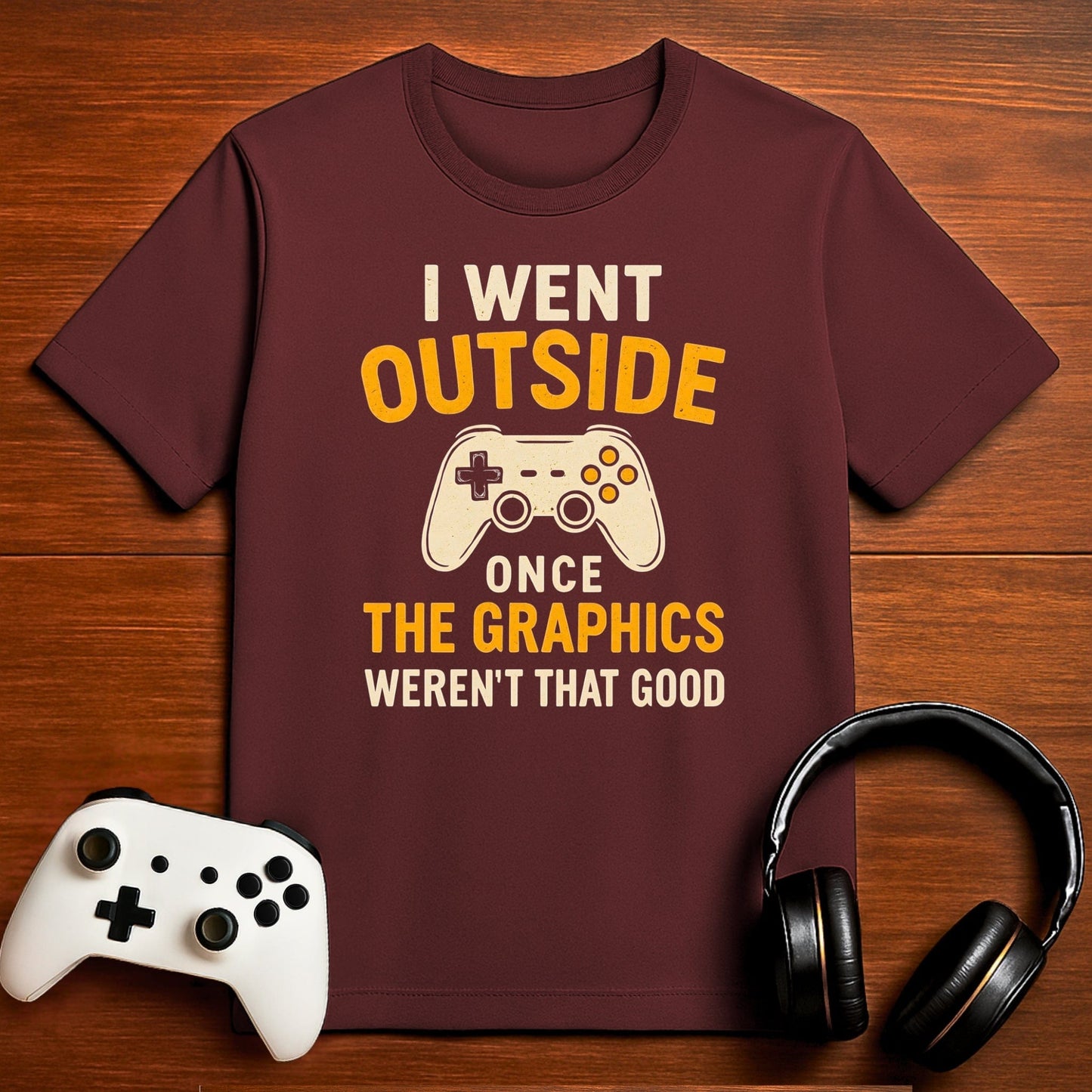 T-Shirt Maroon / S Outside Had Bad FPS T-shirt