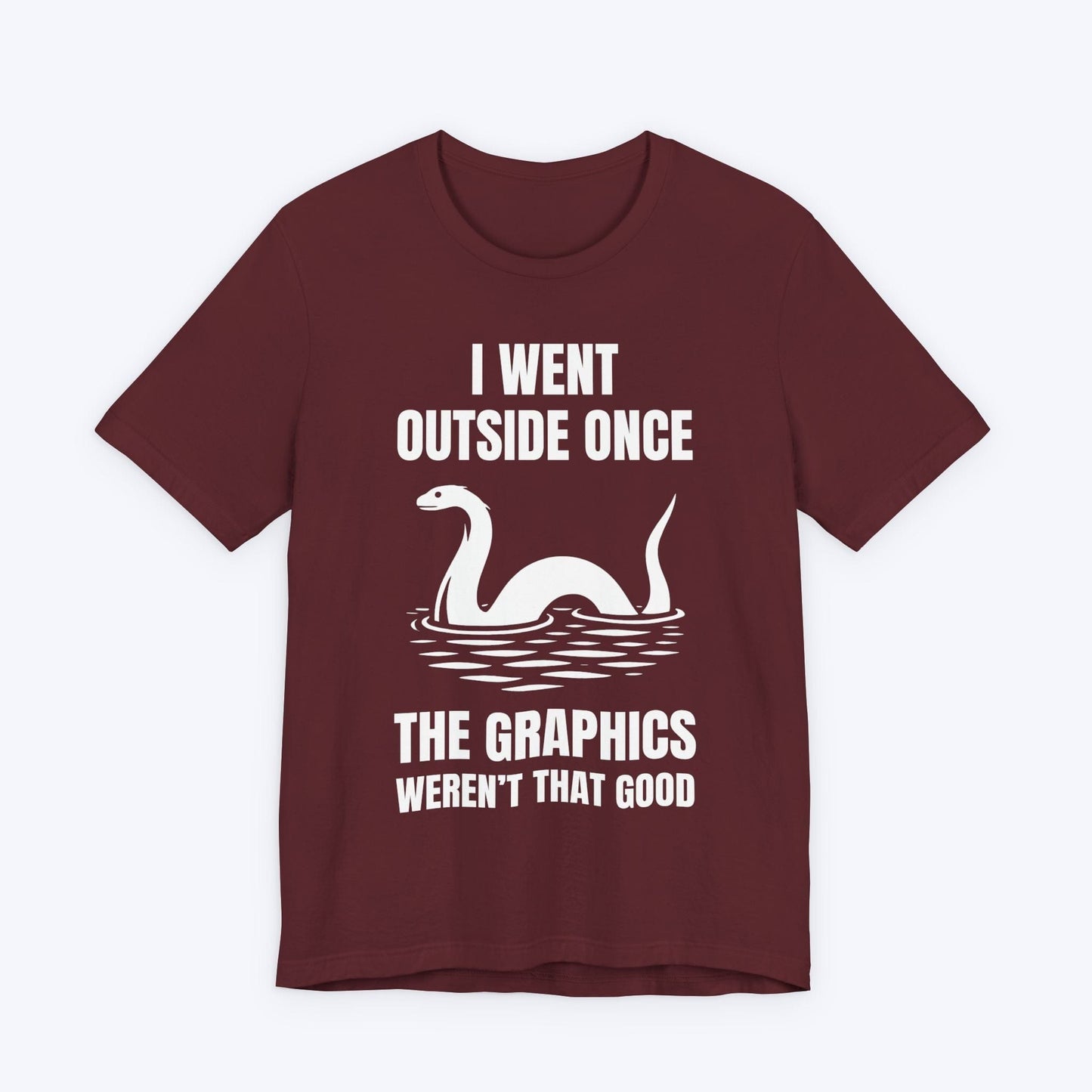 T-Shirt Maroon / S Outside: Zero Nessie Sightings T-shirt