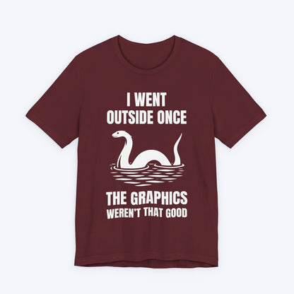 T-Shirt Maroon / S Outside: Zero Nessie Sightings T-shirt