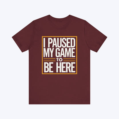 T-Shirt Maroon / S Paused My Fun for This Side Quest T-shirt