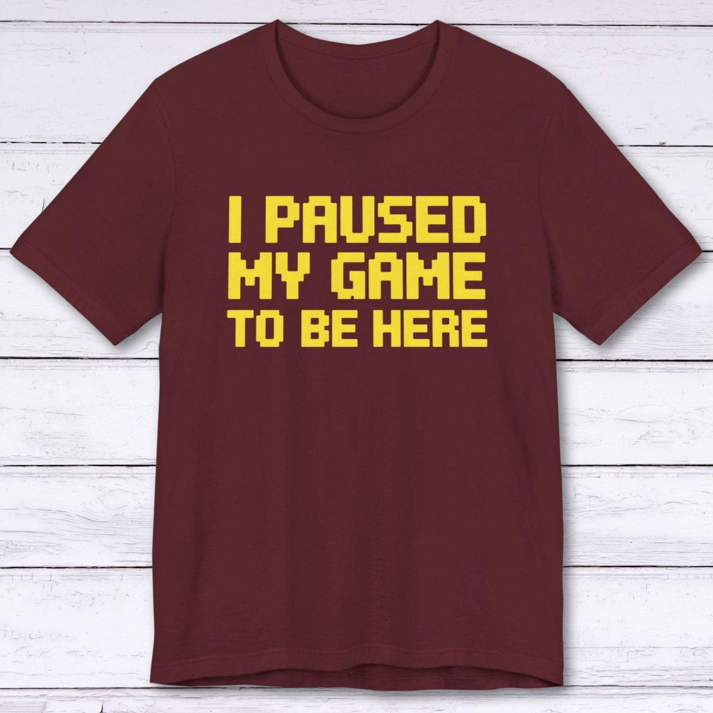 T-Shirt Maroon / S Paused to Socialize T-shirt