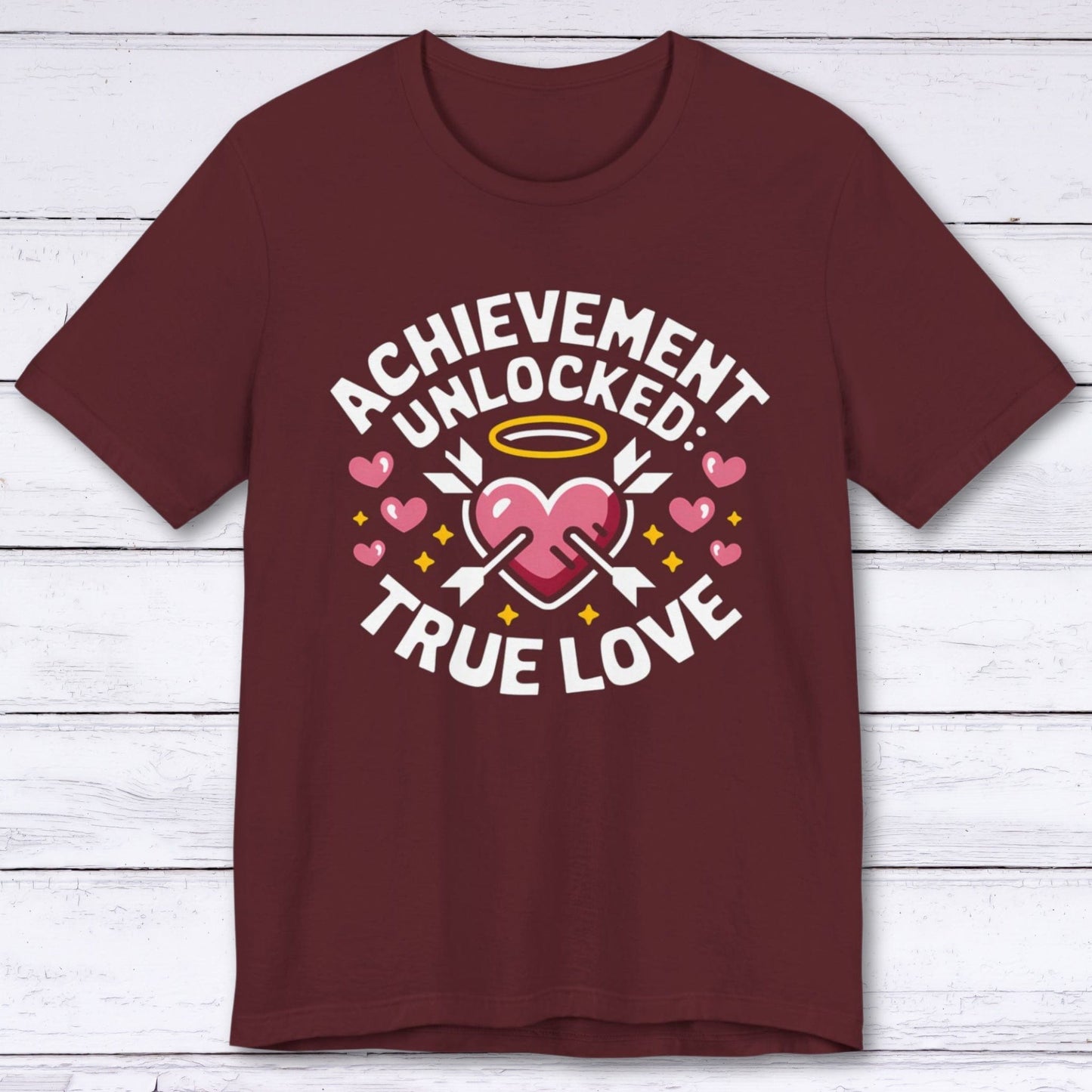 T-Shirt Maroon / S Player 1 & Player 2: Achievement Unlocked T-shirt