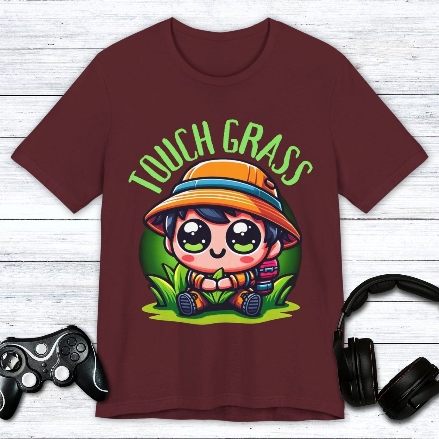 T-Shirt Maroon / S Quest Complete "Touched Grass" T-shirt