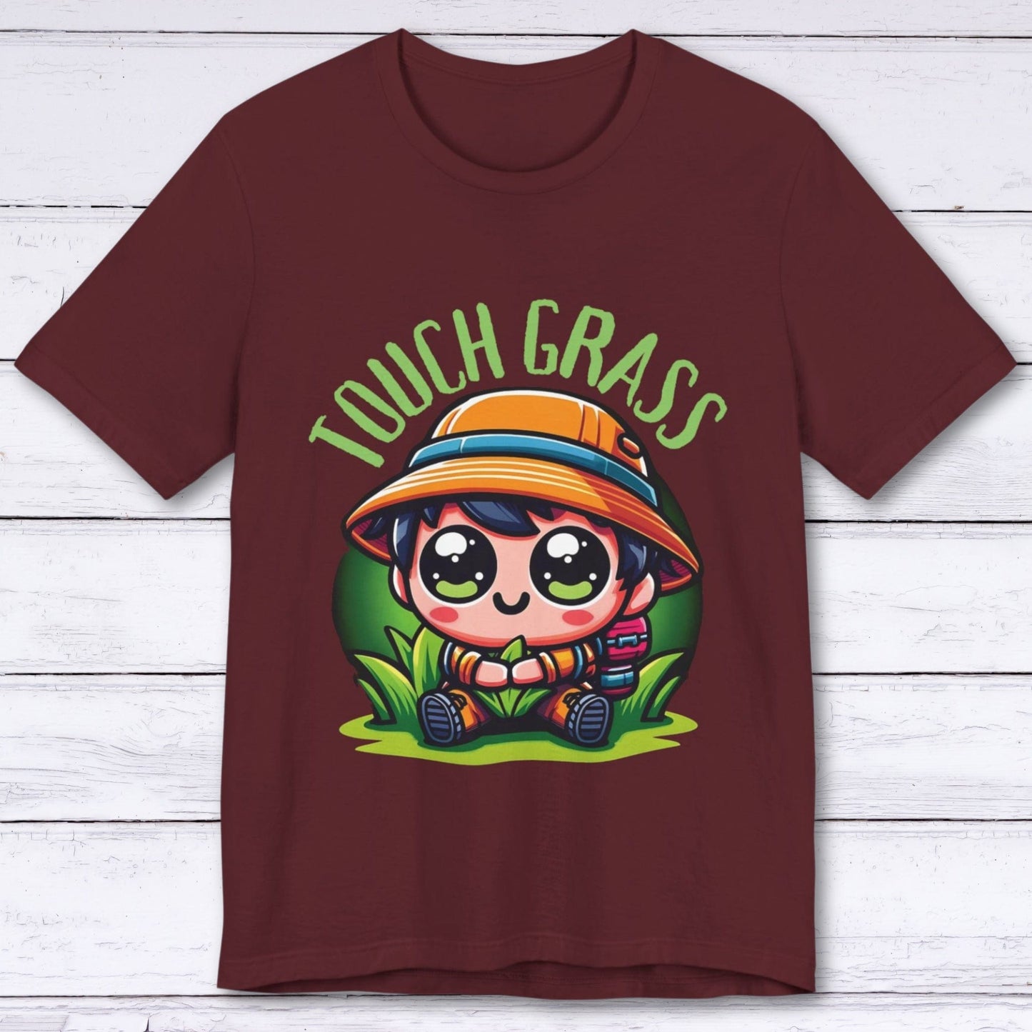 T-Shirt Maroon / S Quest Complete "Touched Grass" T-shirt