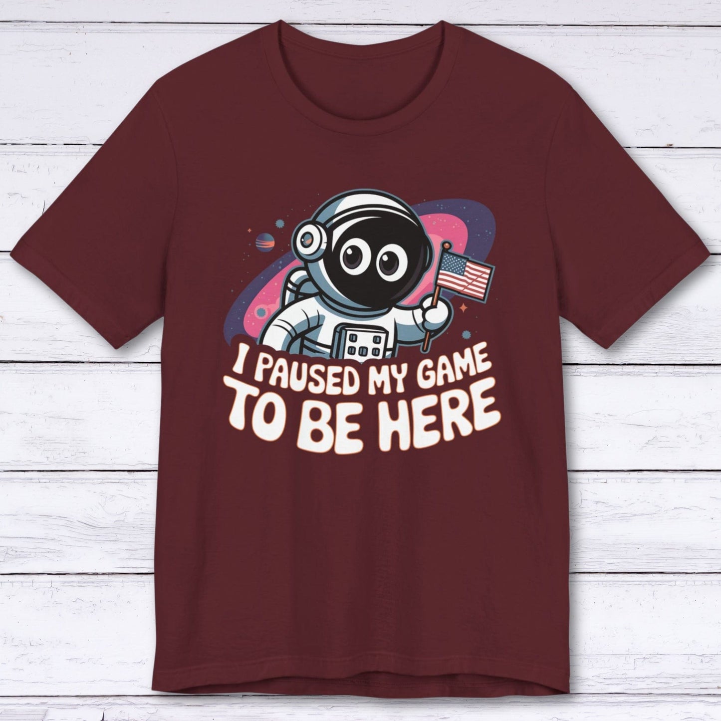 T-Shirt Maroon / S Real World Distraction T-shirt