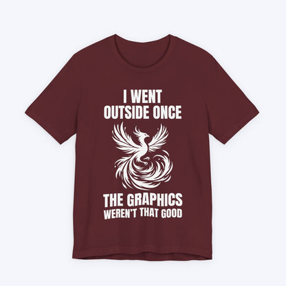 T-Shirt Maroon / S Respawn Indoors for Better Vibes T-shirt