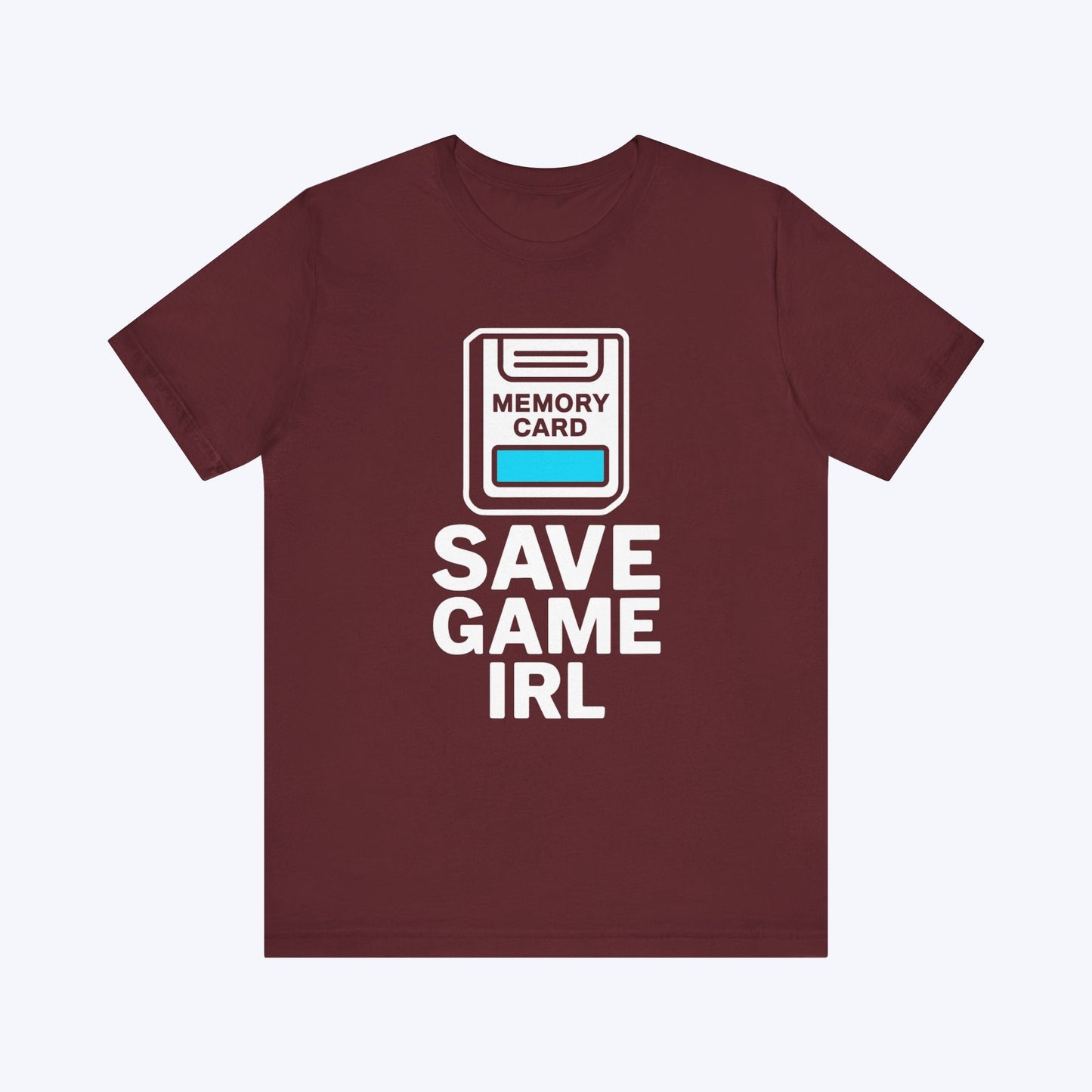 T-Shirt Maroon / S Save Game Memory Card T-shirt