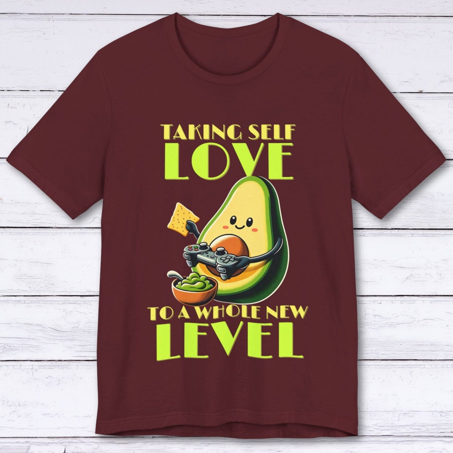 T-Shirt Maroon / S Self Love Avocado T-shirt