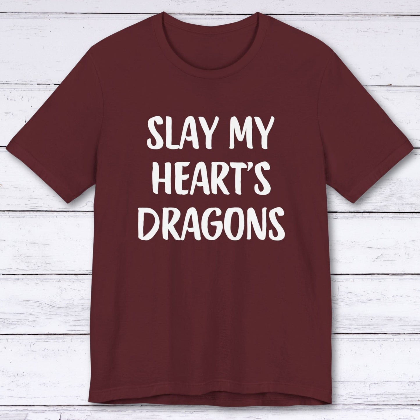 T-Shirt Maroon / S Slay My Heart's Dragons T-shirt