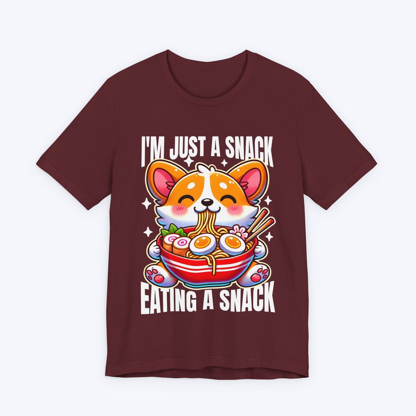 T-Shirt Maroon / S Snack on Snack Action T-shirt