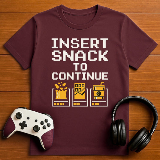 T-Shirt Maroon / S Snack Time T-shirt