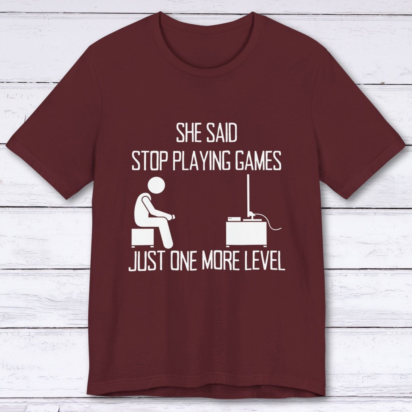 T-Shirt Maroon / S Stop Playing Games T-shirt