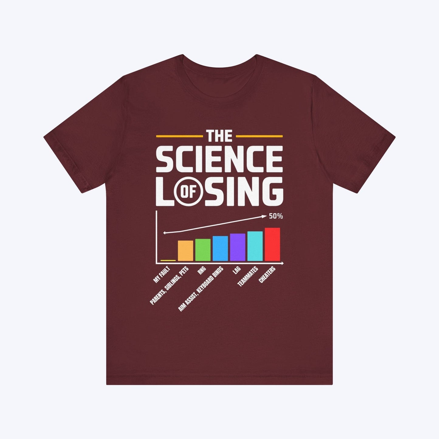 T-Shirt Maroon / S The Science of Losing T-shirt