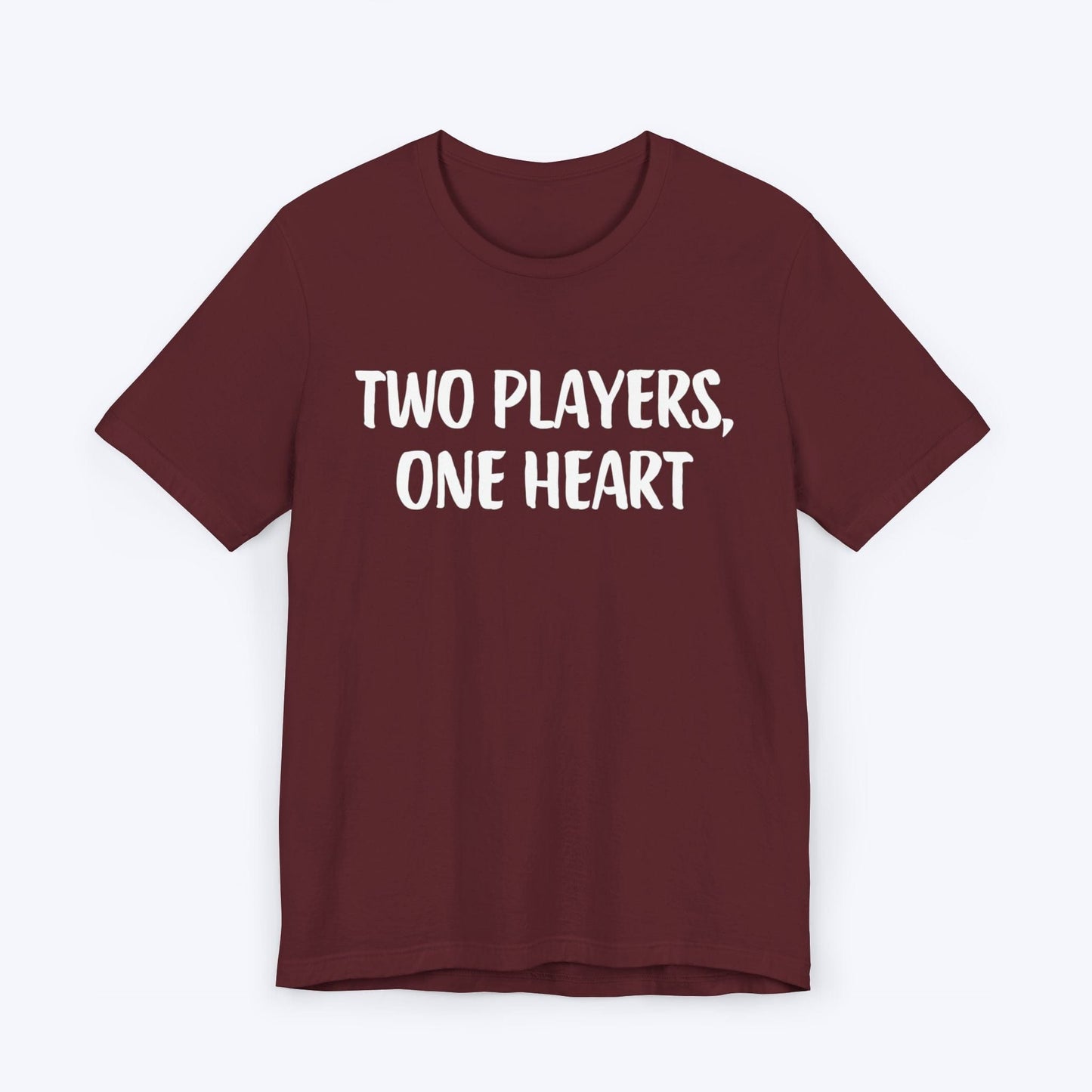 T-Shirt Maroon / S Two Players, One Heart T-shirt