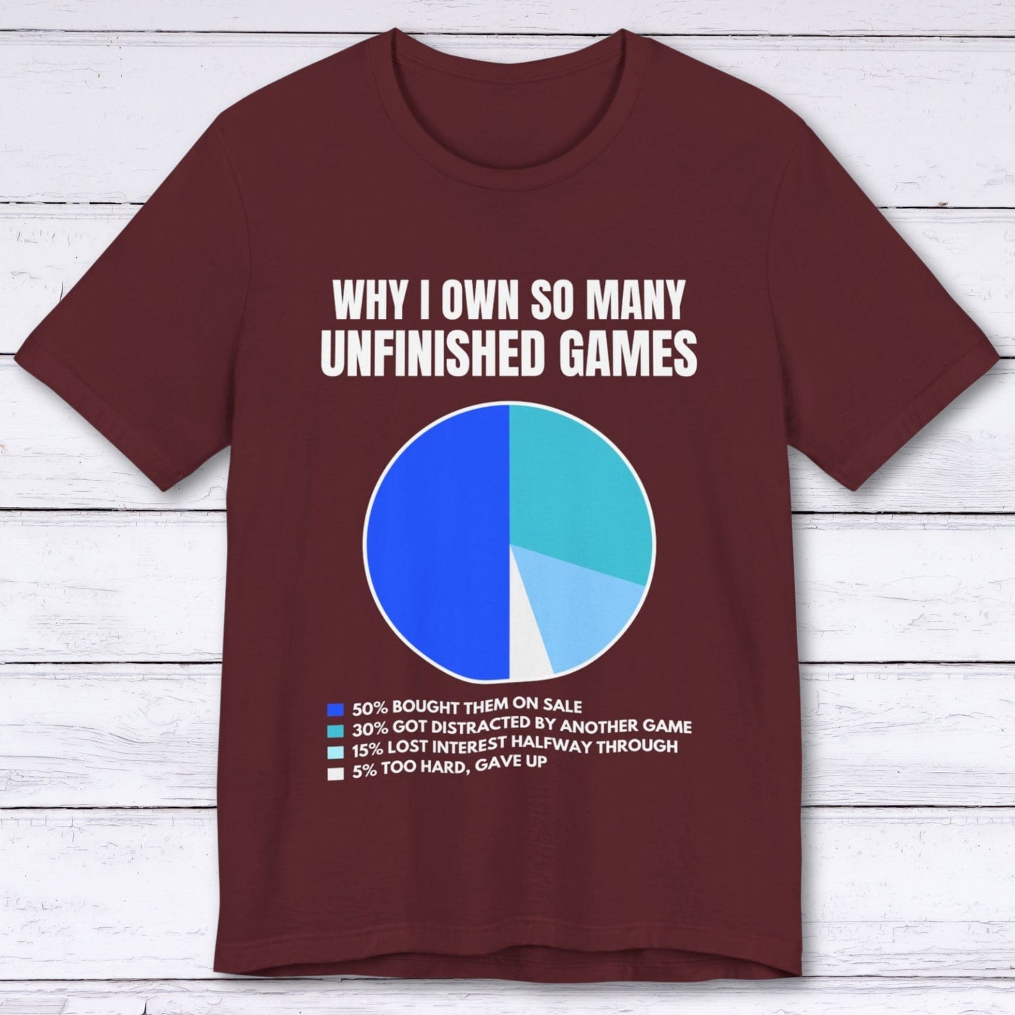 T-Shirt Maroon / S Unfinished Games T-shirt