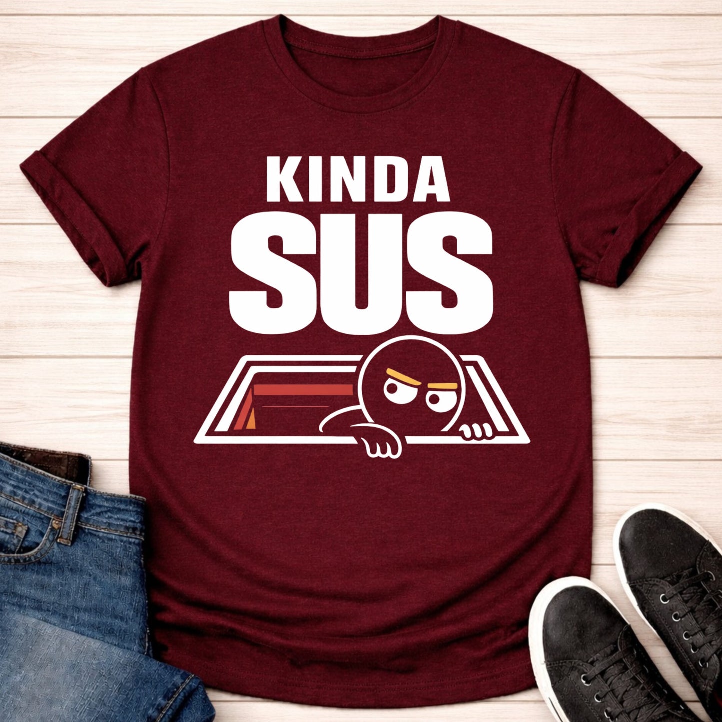 T-Shirt Maroon / S Vent Sus Peek T-shirt