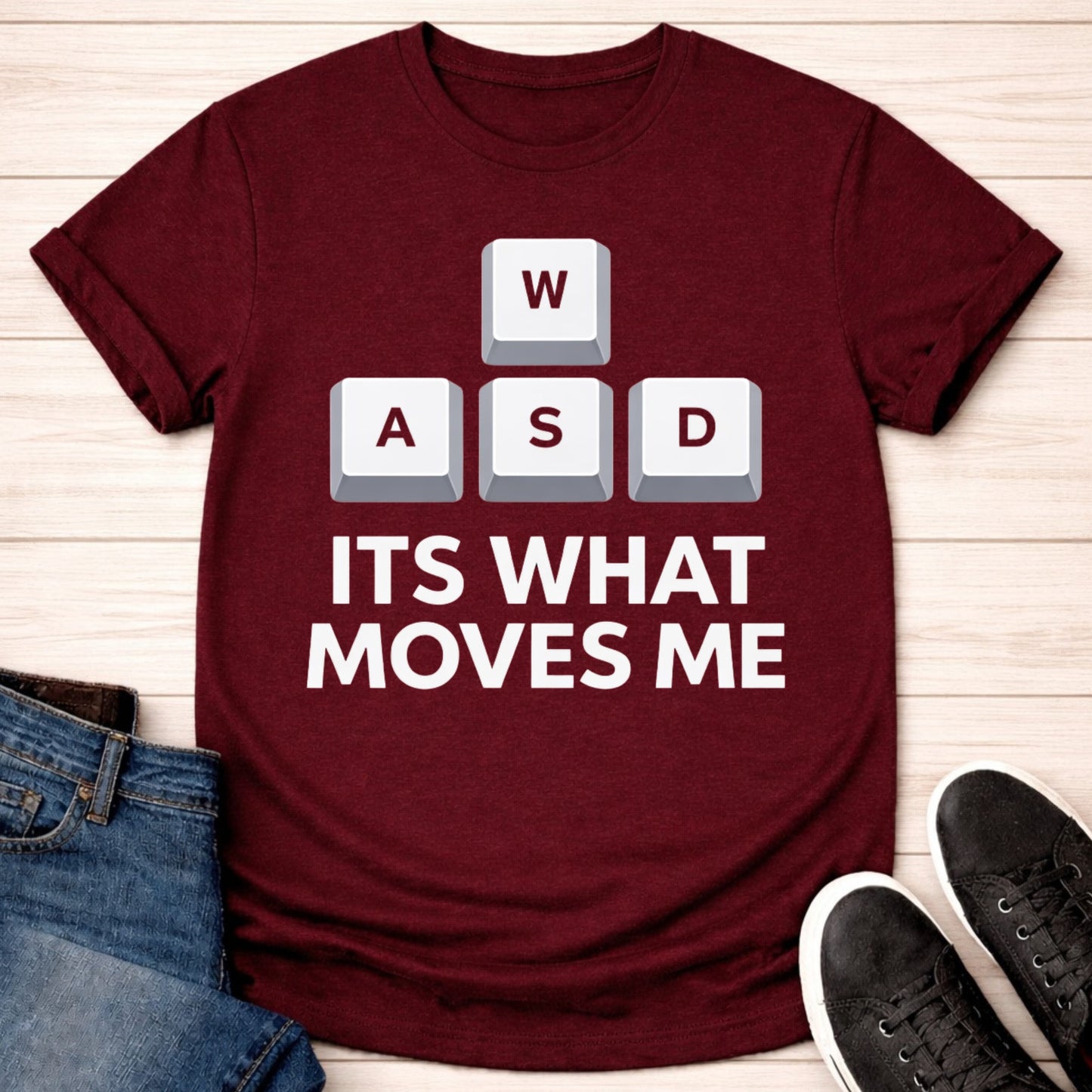 T-Shirt Maroon / S What Moves Me T-shirt